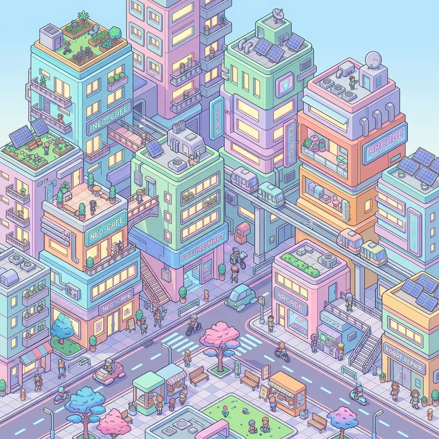 Isometric 3D City